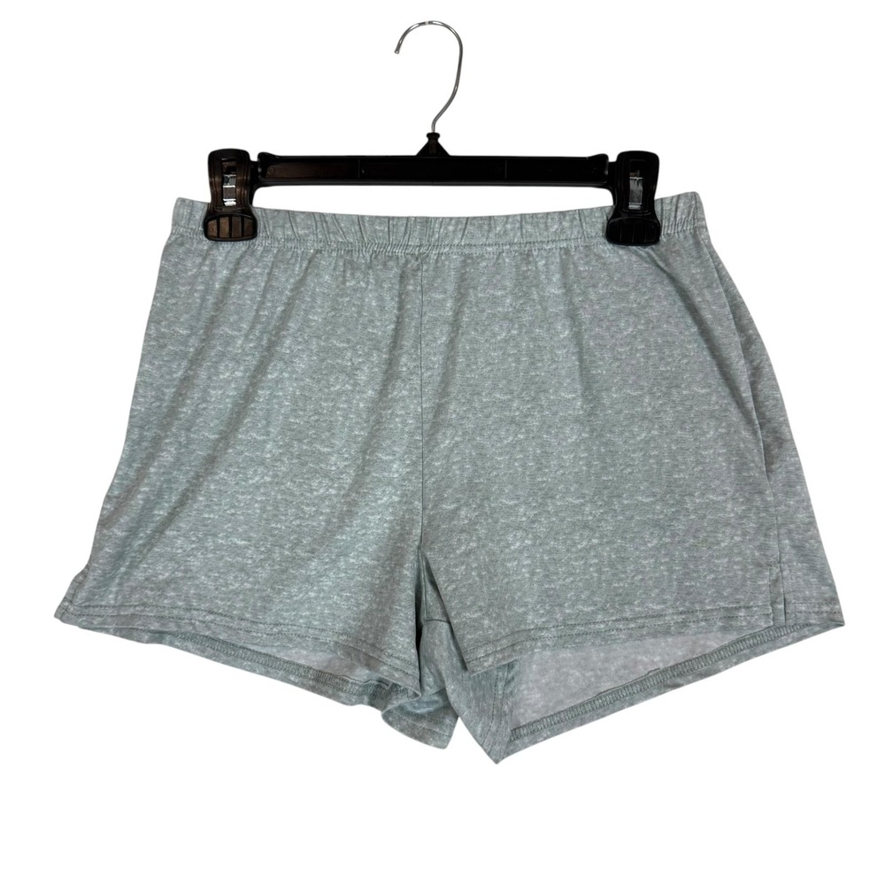 Nine West Sleep Shorts Womens Medium Gray Lightweight Jersey Pull On Lounge